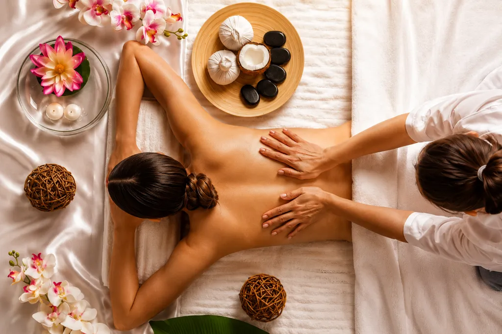 Peaceful wellness treatment setting at Lily Wellness Spa in Galle