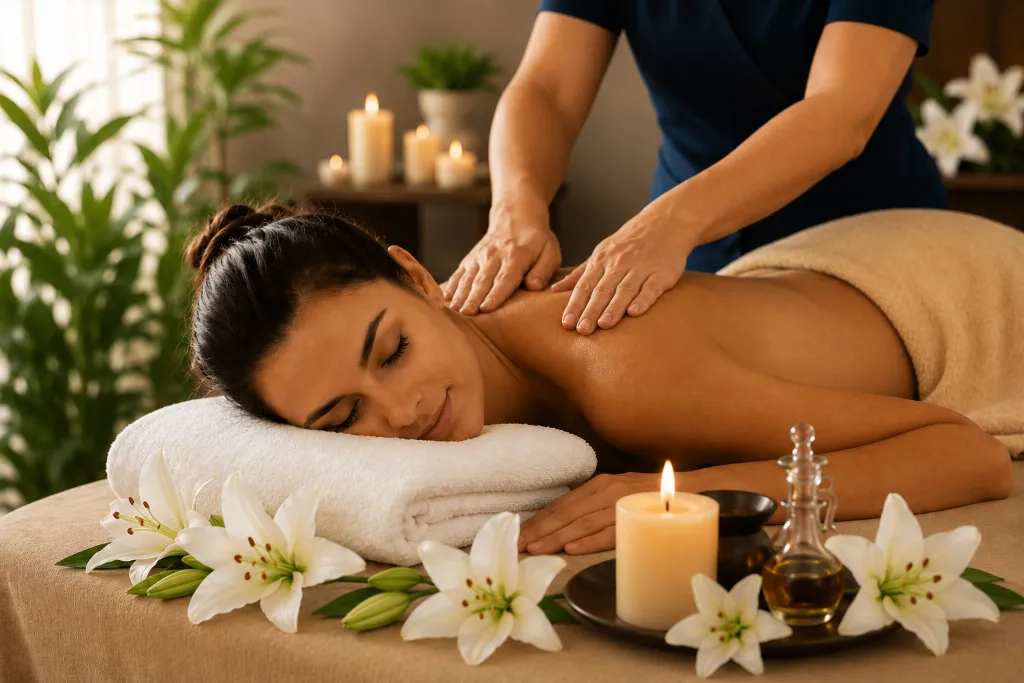 Peaceful wellness setting at Lily Wellness Spa in Galle